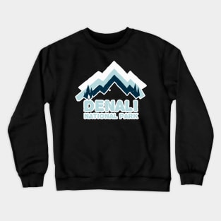 Denali National Park Stickers Crewneck Sweatshirt